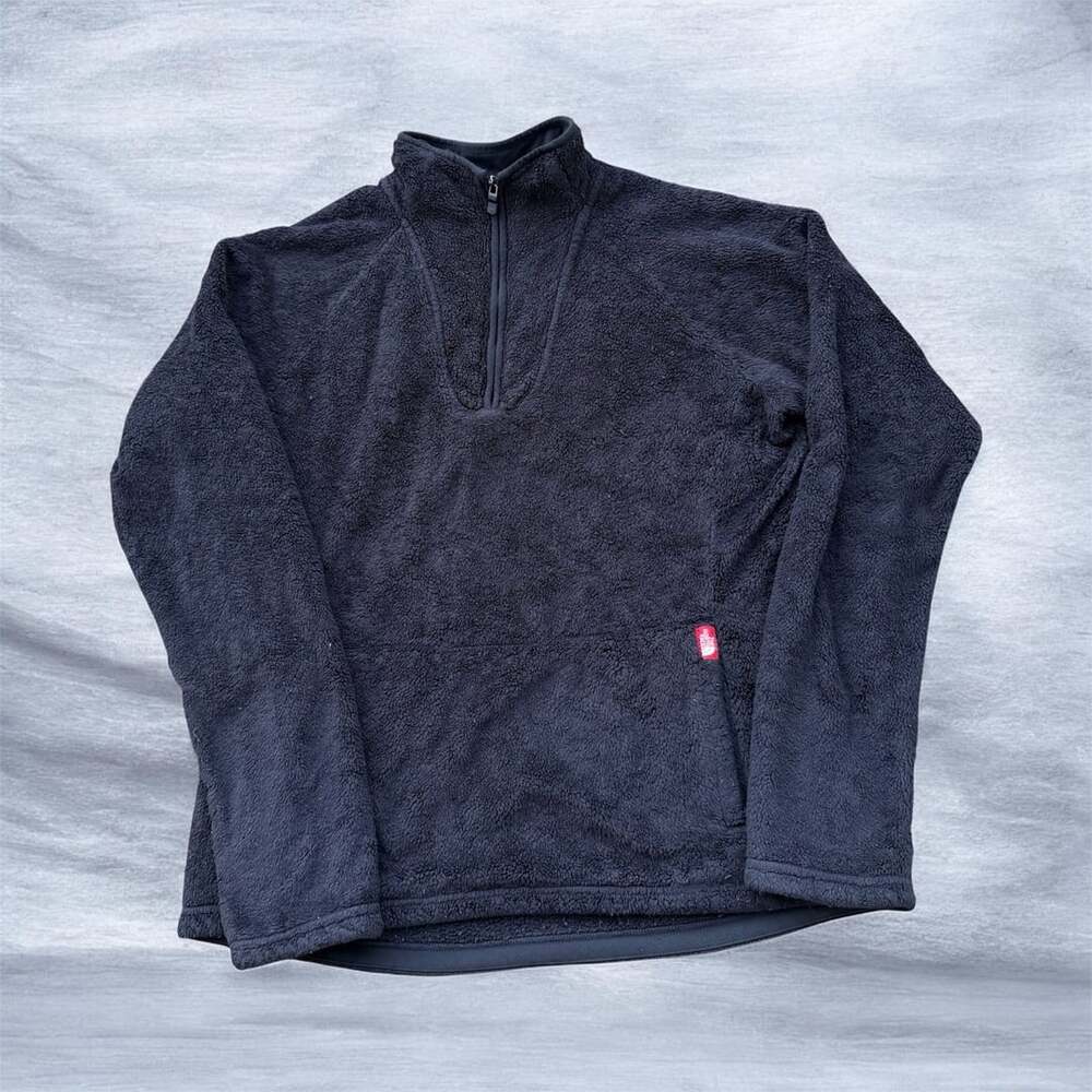 The North Face Fleece 1/4-Zip Pullover Size M Black (111)